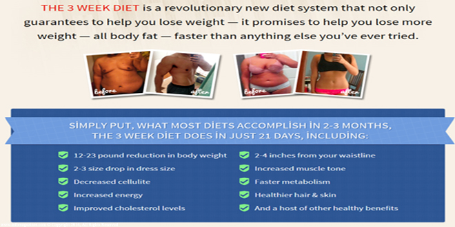 The 3 Week Diet System Review - Brian Flatt's Diet Plan